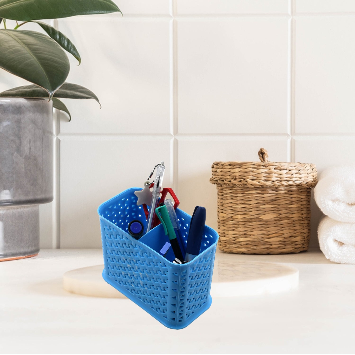 7722 multipurpose Holder for Desk, Plastic Pen Pots Desk Organizers Pencil Pots Holder Stationary Supplies for Office, Home, School Non-slip Silicone Bottom 7722 multipurpose Holder for Desk, Plastic Pen Pots Desk Organizers Pencil Pots Holder Stationary Supplies for Office, Home, School Non-slip Silicone Bottom